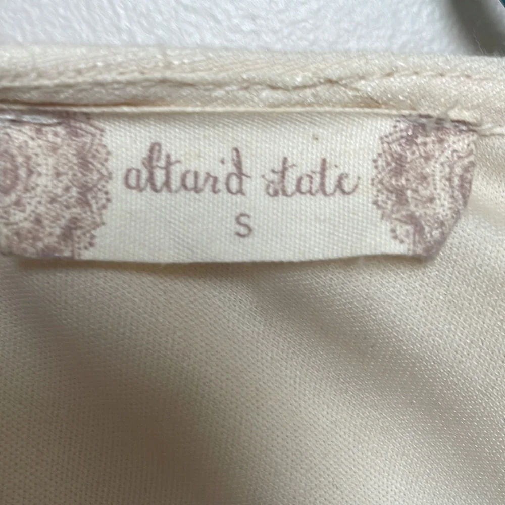 Altered State Dress Umgee Sheer Cream Dress Size S - Picture 6 of 8